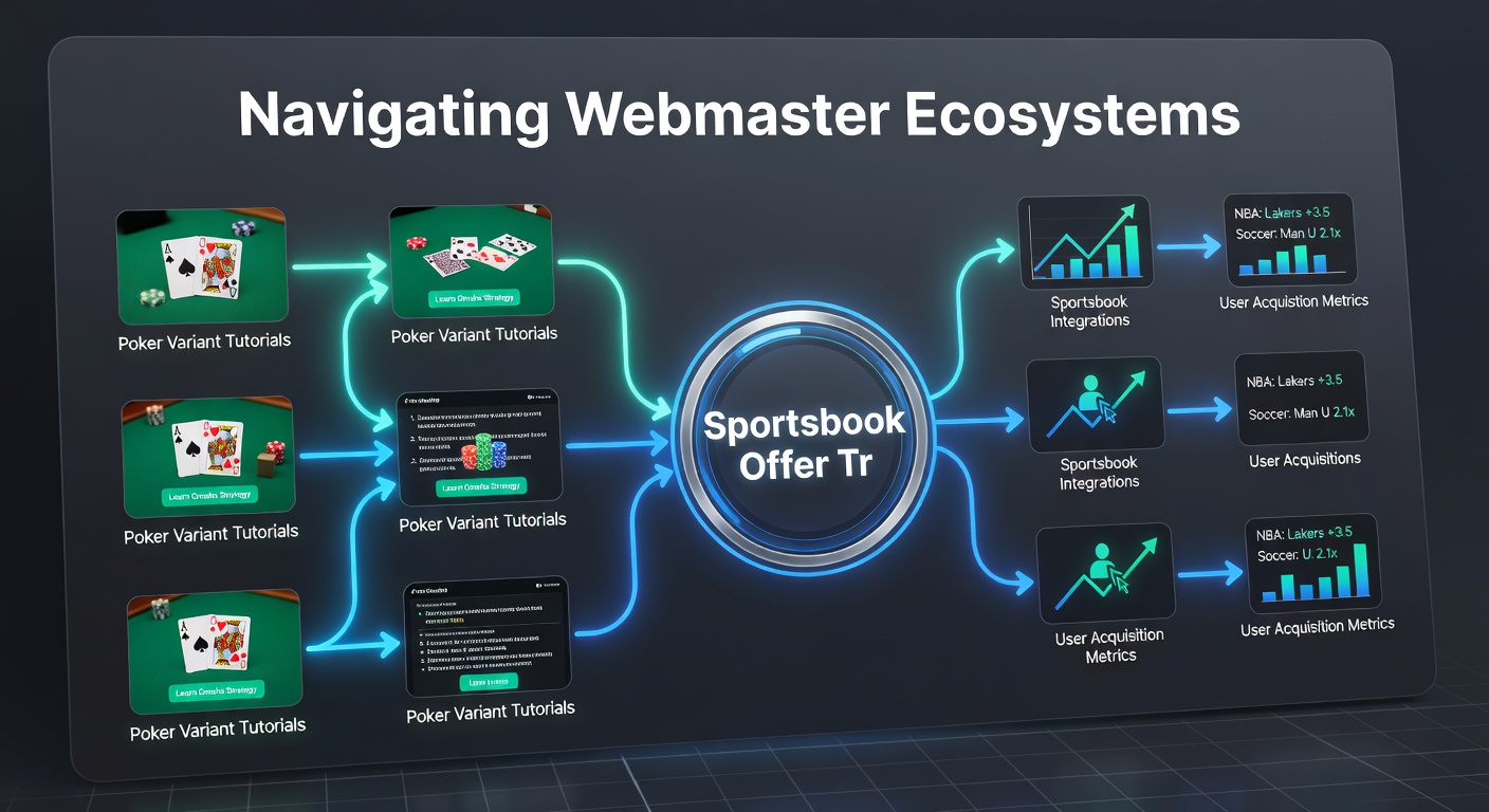 Detailed view of tracking system integration between poker content and sportsbook platforms